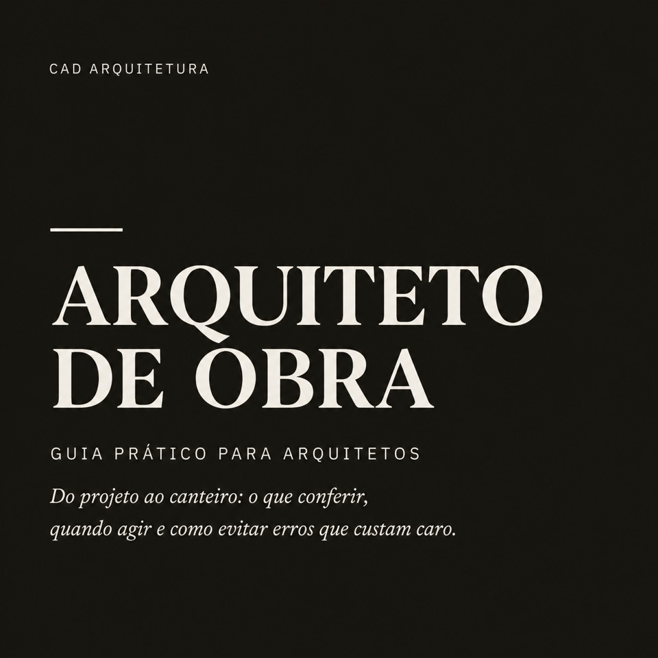 Capa do guia Arquiteto de Obra